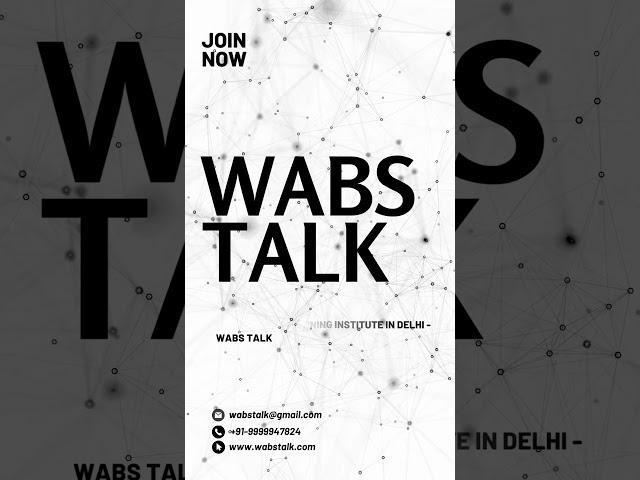 Join Now India's best English and Public Speaking Institute Wabstalk.