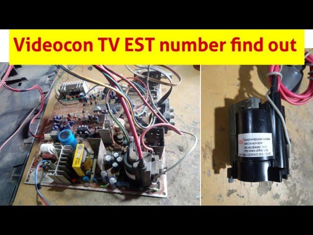 Videocon CRT TV eht number find out | Videocon eht number kaise pata Kare,How to identify eht number