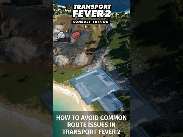 How to avoid common route issues in #transportfever2 #shorts