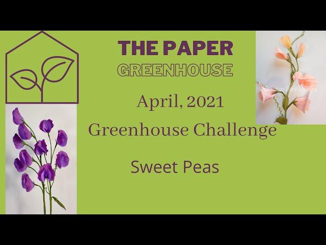 Crepe Paper Sweet Peas!