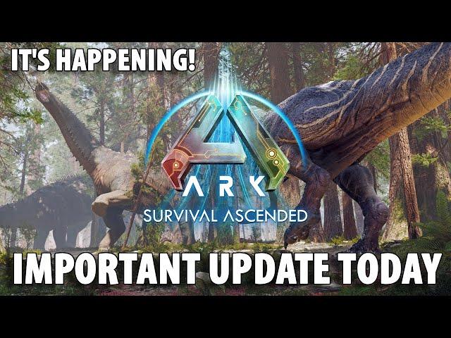 Exciting ARK Update is coming Today... (FINALLY)