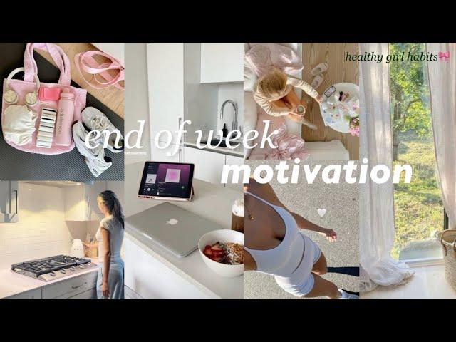 end of week MOTIVATION vlog work days, cleaning + productive