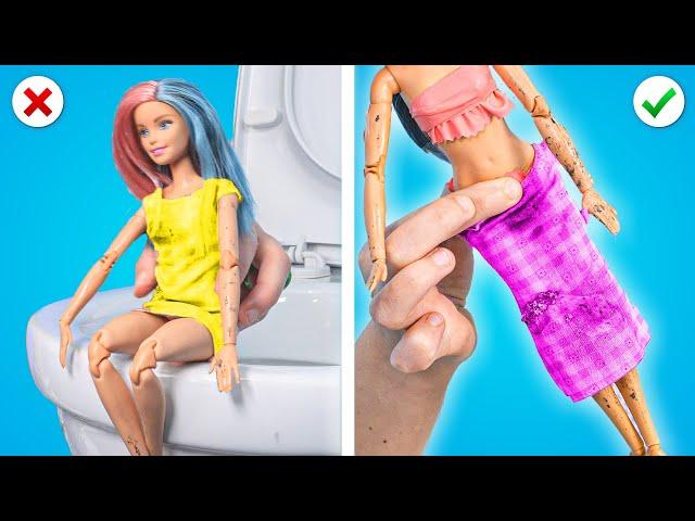 Toilet Gadgets For Dolls || Barbie Makeover Ideas, DIY Clothes & Shoes by WOW HOW!