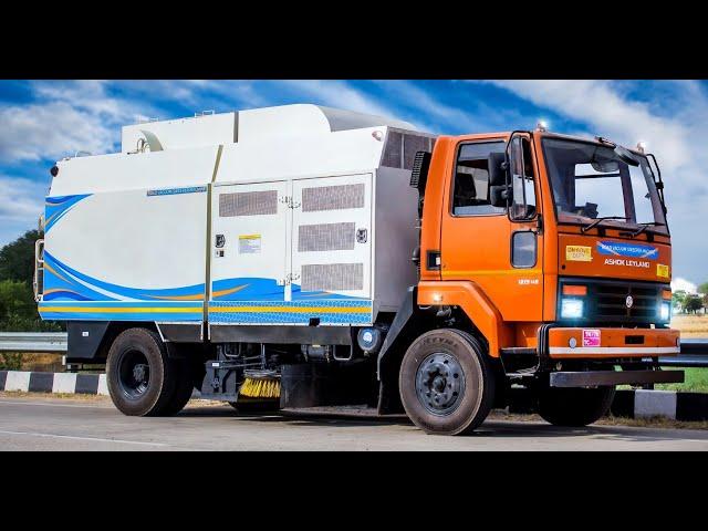 Single Engine truck Mounted Road Sweeper Machine/Road Sweeper truck/Sweeping Machine/Made in India