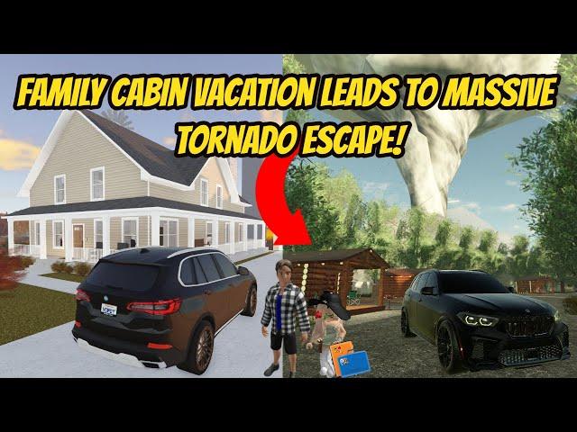 Greenville, Wisc Roblox l Realistic Family Cabin Camping Trip Tornado ESCAPE - Voice Roleplay