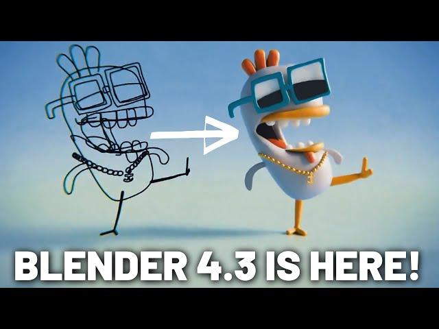 Blender 4.3 Features in LESS THAN FIVE MINUTES!