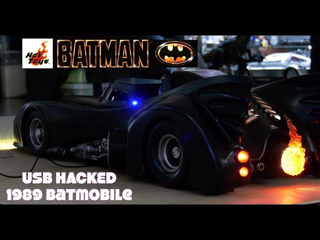 Hot Toys 1989 Batman Batmobile re-issue one sixth Scale Vehicle review USB HACKED Danoby2