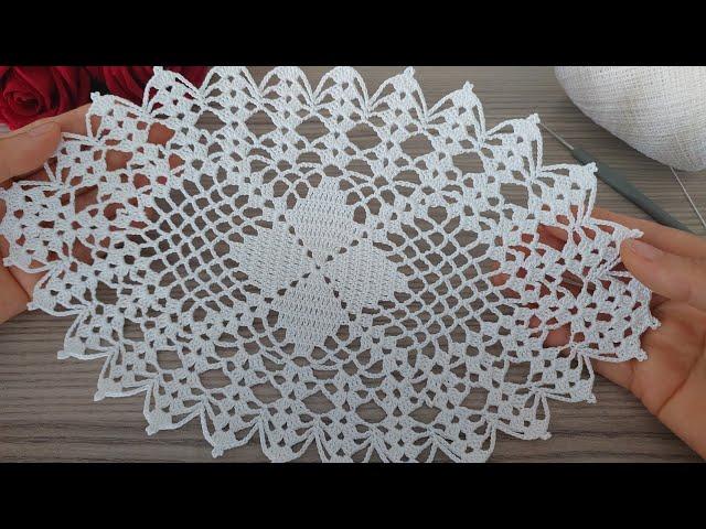 Wow! Wonderful Crochet Doily Pattern | Beautiful Crochet tablecloth - dress | Mandala Design