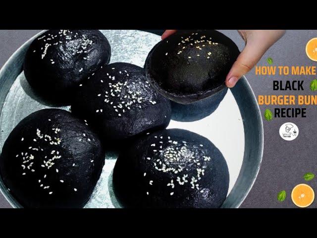 Best Black Burger Buns Recipe |اب صرف آدھا کلو میدہ سے بلیک بن بنائے| How to make soft buns recipe