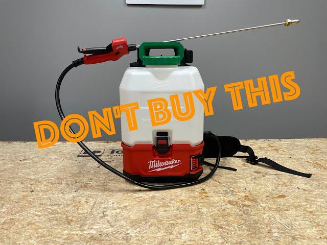 Milwaukee M18 SWITCH TANK 4-Gallon Backpack Sprayer Review | Don't Buy