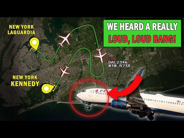 LOUD BANG ON TAKEOFF | Delta B738 Emergency Landing at Kennedy!