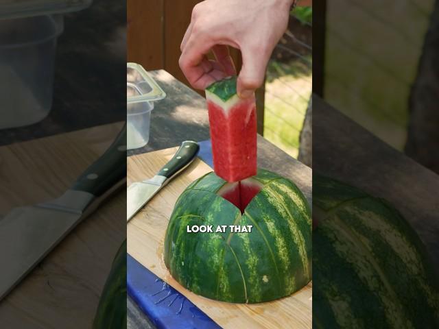 How to Slice a Watermelon into Sticks   #hack #shorts