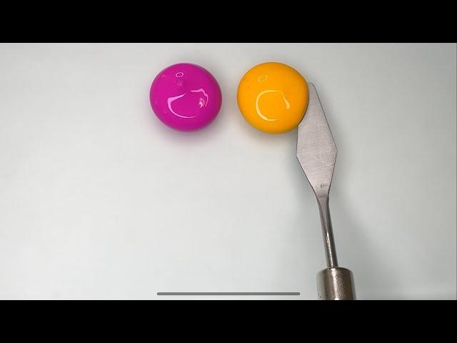 Satisfying Video ASMR Mixing Colors