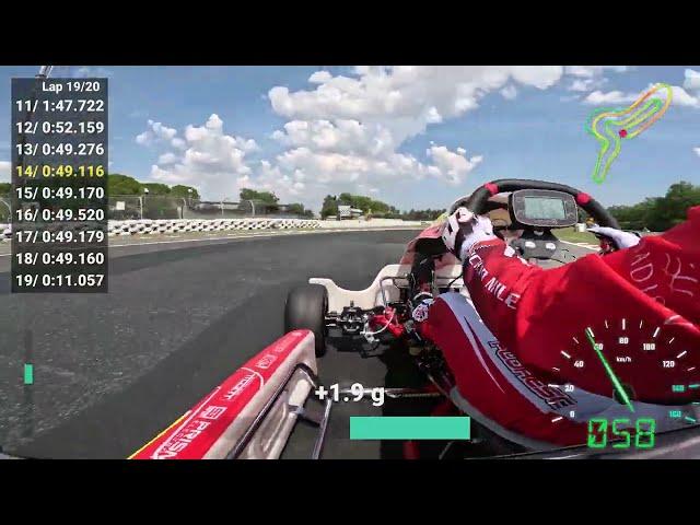 Zoe Florescu Potolea, KZ, onboard FIA Karting European Championship, 2024, Val Vibrata, Italy