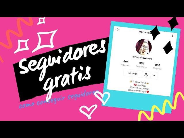 ! Como ganar ¡ Seguidores en Tik Tok rápido y fácil | Maria fe Valdivia