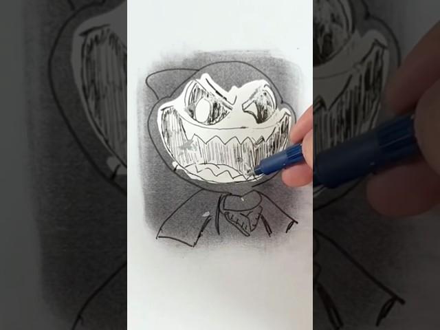 Drawing Maggie Mako in an overly unique way! #nightmarecritters  #howtodraw