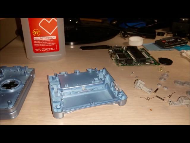 Nintendo Gameboy Advance SP Extravaganza: Cleaning, Shell Swap, Parts Switcheroo!