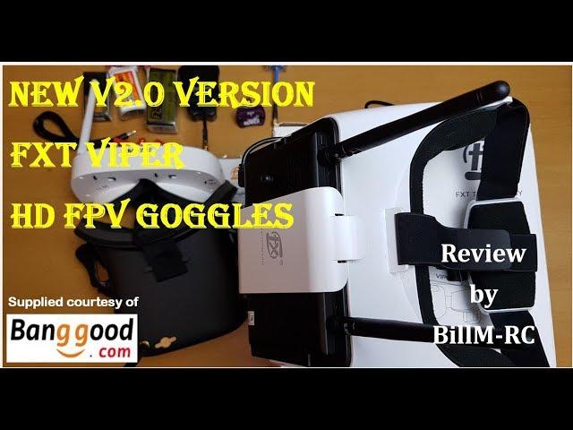 New V2.0 Version FXT VIPER 5.8GHz Diversity HD FPV Goggles review