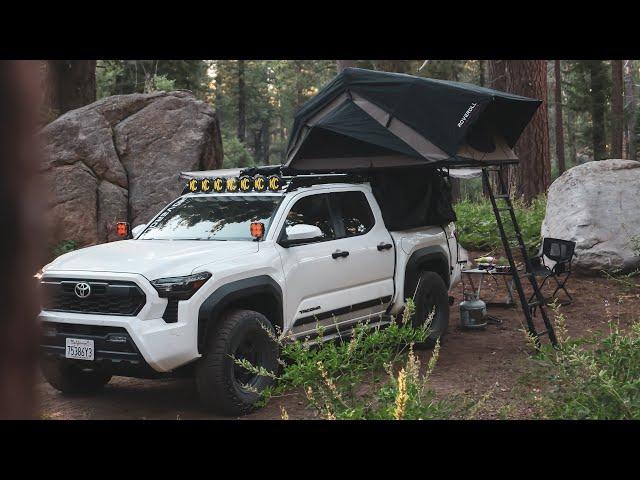 Truck Camping in the Mountains | 2024 Toyota Tacoma Overland Gear and Build