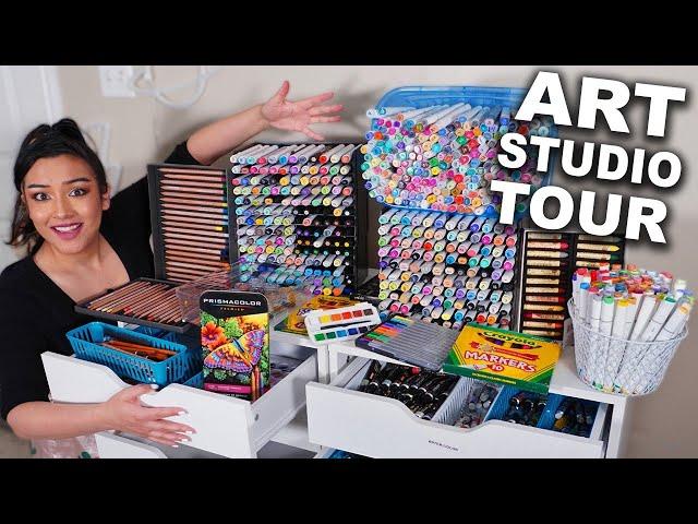 A Tour Of My Art Studio & Supplies