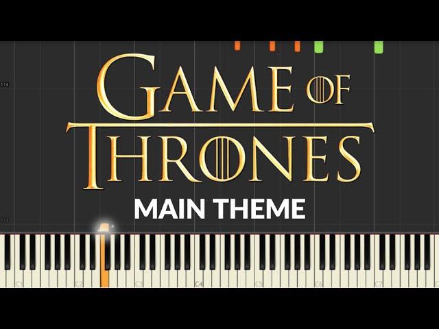 Game of Thrones - Main Theme (Synthesia) || TedescoCreations