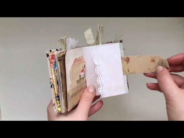 Micro Mini Junk Journal Using this and that... #3 SOLD - Thank You!