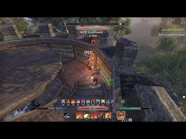 ESO PVP: Destro/2H Solo Magicka Dragonknight PVP Commentary