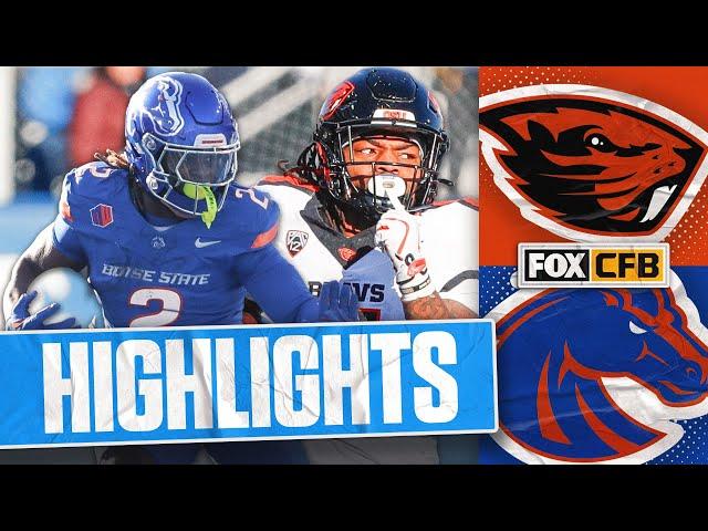 Oregon State Beavers vs. No. 11 Boise State Broncos Highlights | FOX College Football