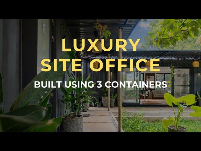 Used 3 Shipping Containers to Build This Luxury Marketing Office | The Habitainer