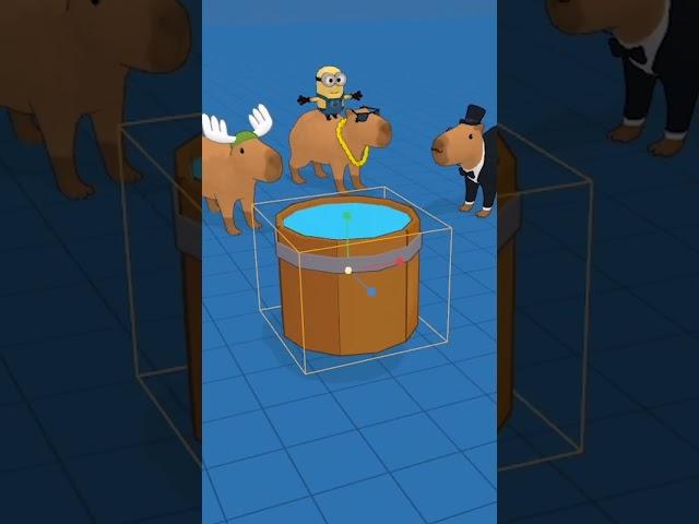 I made the capybara pull up in the bucket. #capybara #gamedev #okipullup #games #gaming