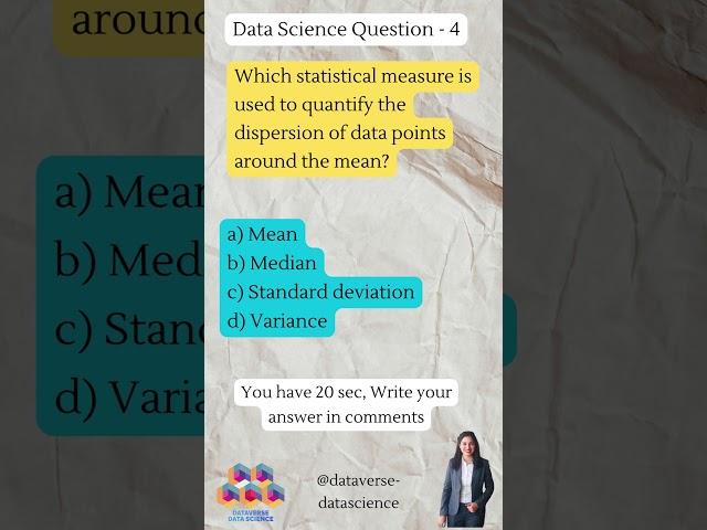 Data Science and Machine Learning quiz - 4