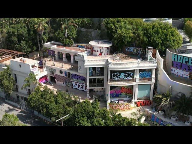 $21M Bel Air Mansion Gets Defaced by Graffiti