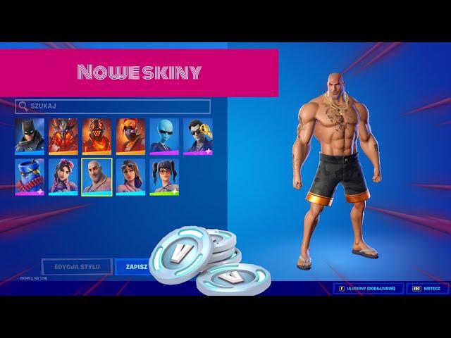 FORTNITE WSZYSTKIE NOWE NADCHODZĄCE SKINY LETNIE ! (Thanos , Batman, Midas, Nitrojerry ,oraz więcej)