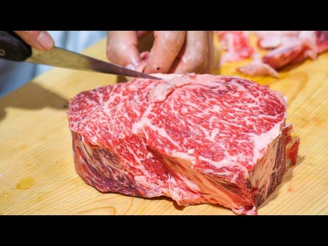 Japanese Steak - THICK WAGYU BEEF at Shima Steak (西洋料理 島) — Best of Tokyo Food Tour!