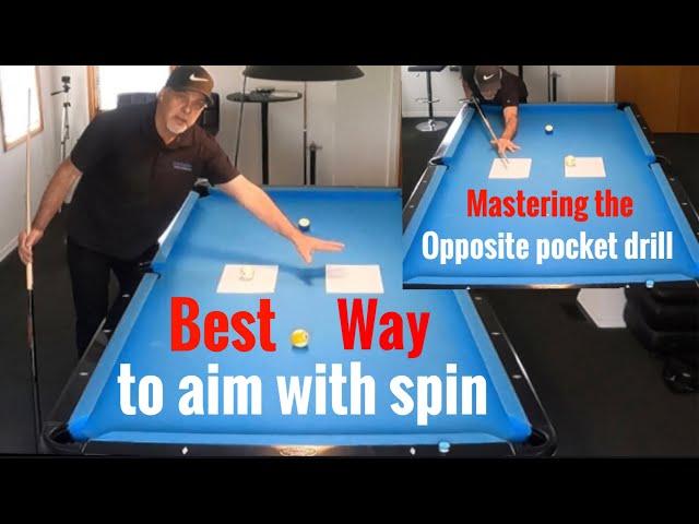 Aiming when spin induced throw is involved /best pool drills