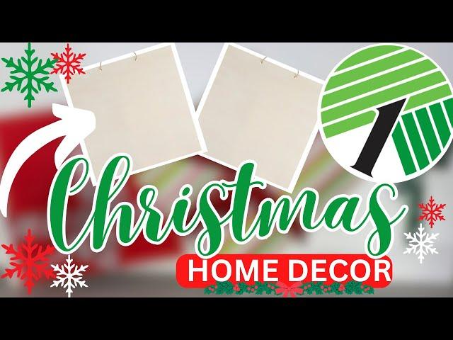 Large Dollar Tree Christmas Wood Home Decor