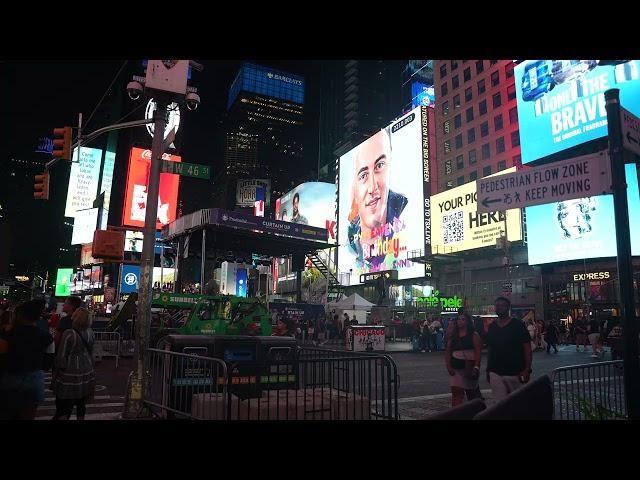 filming Times Square Billboards