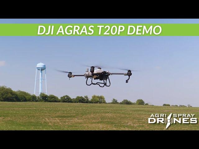 DJI Agras T20P Spot Spraying Demo | Agri Spray Drones