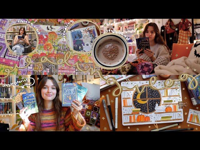 READING VLOG | a cozy week of reading cozy mysteries + finishing my blanket