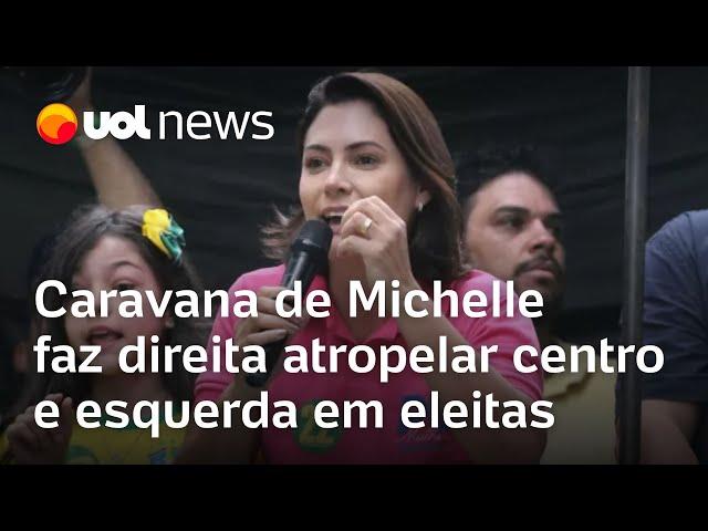 Caravana de Michelle Bolsonaro faz direita atropelar centro e esquerda em candidatas eleitas em 2024