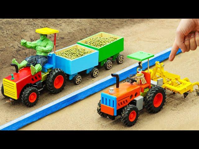 DIY Tractor Making Mini Fun Farm | DIY the Gluttonous Cow and its unstable stomach | HP Mini