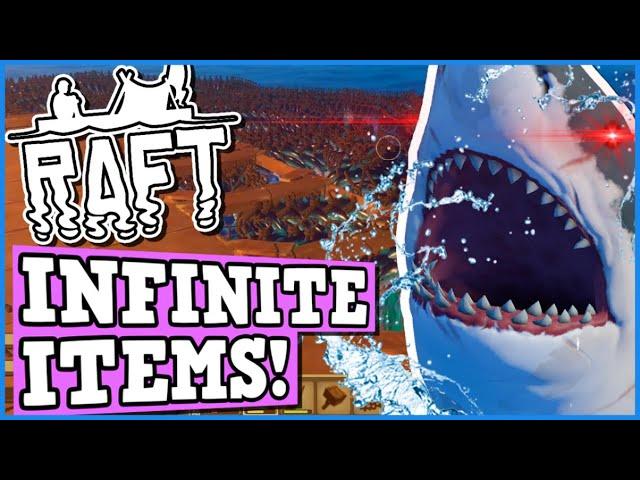 RAFT Is A Perfectly Balanced Survival Game With No Exploits - Breaking the Shark With Infinite Items