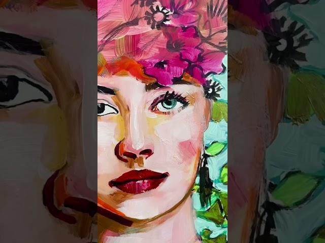 A portrait with a deep gaze holds a mystical, haunting allure. AgnesKokotstudio.com