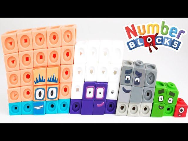 Square Numberblocks and Roots under Kinetic Sand | Fun Math for Preschoolers and Early Math Learners