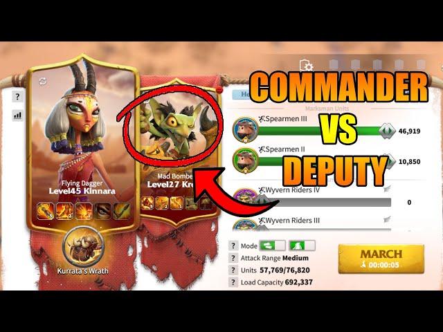 What's The Difference Between Commander And Deputy Call Of Dragons