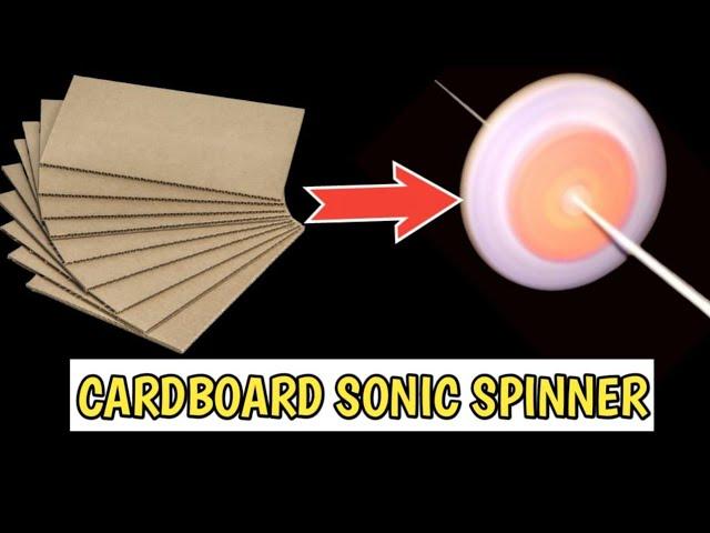 How To Make A Sonic Spinner//Sonic Spinner Kaise Banaen//Sonic Spinner Toy//#spinningtoy