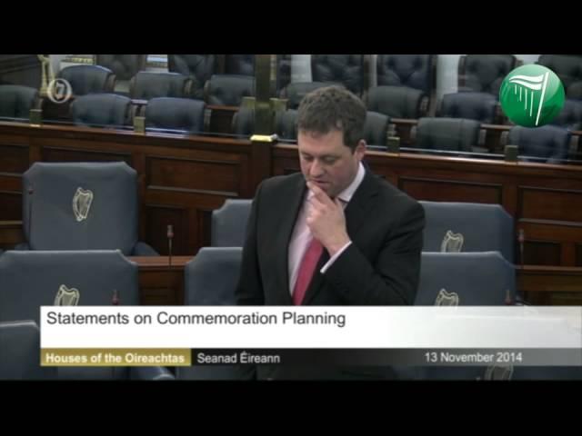 Senator Thomas Byrne    Statement on 1916 Commeration