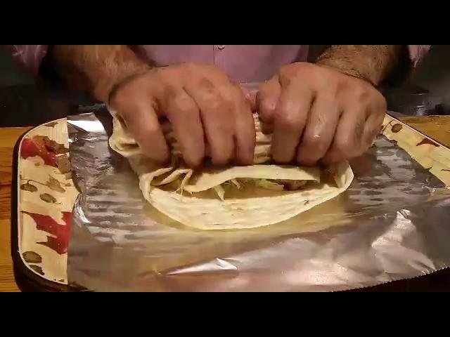 Como enrollar Durum Kebab (Burrito)