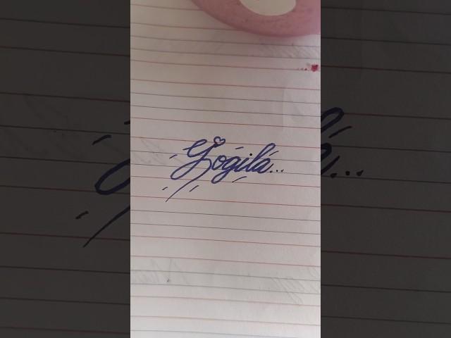gogila name...comments your name#drona calligraphy #shorts#signature#style#request#