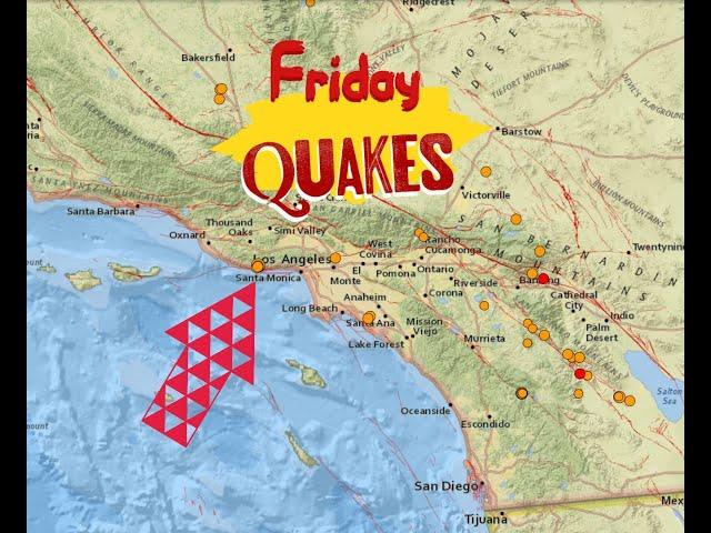 More Earthquakes Shaking Southern California. Friday the 13th update 9/13/2024